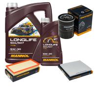 DENCKERMANN Controllo Set MANNOL LONGLIFE 5W-30 6L Per Fiat Stilo 1.4 16V