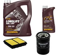 DENCKERMANN Controllo Set MANNOL LONGLIFE 5W-30 6L Per Honda CRX III 1.6 ESi