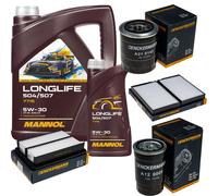 DENCKERMANN Controllo Set MANNOL LONGLIFE 5W-30 6L Per Hyundai H-1 Travel 2.5