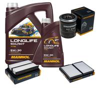 DENCKERMANN Controllo Set MANNOL LONGLIFE 5W-30 6L Per Hyundai H-1 Travel 2.5