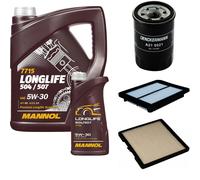 DENCKERMANN Controllo Set MANNOL LONGLIFE 5W-30 6L Per Hyundai I10 1.1