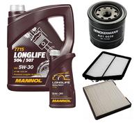 DENCKERMANN Controllo Set MANNOL LONGLIFE 5W-30 6L Per Hyundai Matrix 1.6 1.8