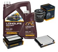 DENCKERMANN Controllo Set MANNOL LONGLIFE 5W-30 6L Per KIA Ceed 1.4 1.0 T-GDi
