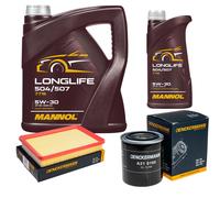 DENCKERMANN Controllo Set MANNOL LONGLIFE 5W-30 6L Per KIA Cerato 1.6 2.0