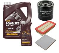 DENCKERMANN Controllo Set MANNOL LONGLIFE 5W-30 6L Per KIA Rio II 1.4 16V 1.6