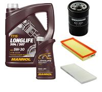 DENCKERMANN Controllo Set MANNOL LONGLIFE 5W-30 6L Per Lancia Y 1.2 16V