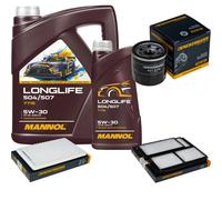 DENCKERMANN Controllo Set MANNOL LONGLIFE 5W-30 6L Per Mazda 3 1.6 1.4