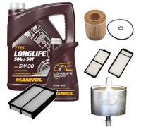 DENCKERMANN Controllo Set MANNOL LONGLIFE 5W-30 6L Per Mazda 3 2.3 MPS Turbo