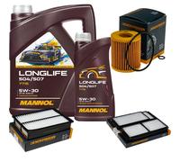 DENCKERMANN Controllo Set MANNOL LONGLIFE 5W-30 6L Per Mazda 3 2.3 MPS Turbo