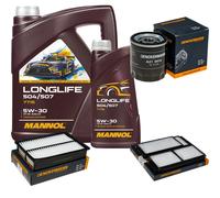 DENCKERMANN Controllo Set MANNOL LONGLIFE 5W-30 6L Per Mazda 5 1.8 MZR 2.0 3