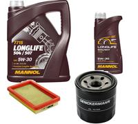DENCKERMANN Controllo Set MANNOL LONGLIFE 5W-30 6L Per Mazda Premacy 1.9 2.0