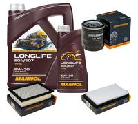 DENCKERMANN Controllo Set MANNOL LONGLIFE 5W-30 6L Per Mazda Tribute 2.3 AWD