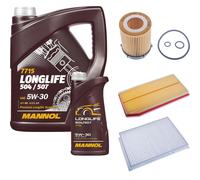 DENCKERMANN Controllo Set MANNOL LONGLIFE 5W-30 6L Per Mercedes-Benz C-Klasse