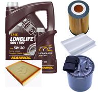 DENCKERMANN Controllo Set MANNOL LONGLIFE 5W-30 6L Per Mercedes-Benz Sprinter