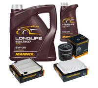 DENCKERMANN Controllo Set MANNOL LONGLIFE 5W-30 6L Per Mitsubishi Grandis 2.4