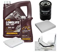 DENCKERMANN Controllo Set MANNOL LONGLIFE 5W-30 6L Per Mitsubishi Lancer VIII