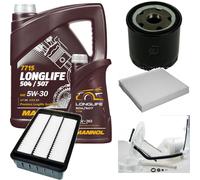 DENCKERMANN Controllo Set MANNOL LONGLIFE 5W-30 6L Per Mitsubishi Lancer VIII