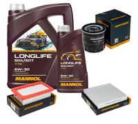 Denckermann Controllo Set mannol Longlife 5W-30 6L per Nissan Micra V 1.5 DCI