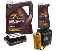 DENCKERMANN Controllo Set MANNOL LONGLIFE 5W-30 6L Per Nissan Qashqai II