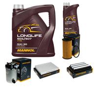 DENCKERMANN Controllo Set MANNOL LONGLIFE 5W-30 6L Per Nissan Qashqai II