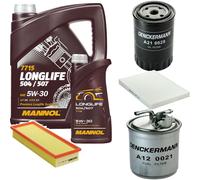 DENCKERMANN Controllo Set MANNOL LONGLIFE 5W-30 6L Per Seat Cordoba Vario 1.9