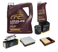DENCKERMANN Controllo Set MANNOL LONGLIFE 5W-30 6L Per Seat Ibiza IV 1.0 TSi
