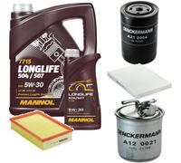 DENCKERMANN Controllo Set MANNOL LONGLIFE 5W-30 6L Per Seat Inca 1.9 SDi