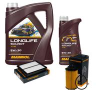 DENCKERMANN Controllo Set MANNOL LONGLIFE 5W-30 6L Per Ssangyong Tivoli XLV