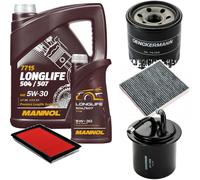 DENCKERMANN Controllo Set MANNOL LONGLIFE 5W-30 6L Per Subaru Impreza Station