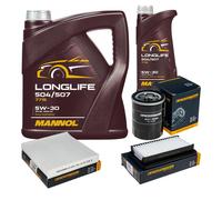 DENCKERMANN Controllo Set MANNOL LONGLIFE 5W-30 6L Per Suzuki SX4 1.6 VVT 4x4