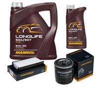 DENCKERMANN Controllo Set MANNOL LONGLIFE 5W-30 6L Per Suzuki SX4 1.6 VVT 4x4