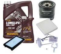 DENCKERMANN Controllo Set MANNOL LONGLIFE 5W-30 6L Per Suzuki SX4 1.6 VVT 4x4