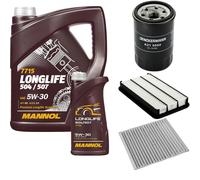 DENCKERMANN Controllo Set MANNOL LONGLIFE 5W-30 6L Per Toyota Celica 2.0i 16V