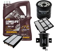 DENCKERMANN Controllo Set MANNOL LONGLIFE 5W-30 6L Per Toyota Corolla Compact