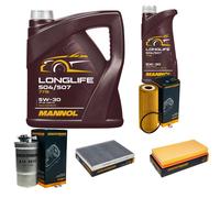 DENCKERMANN Controllo Set MANNOL LONGLIFE 5W-30 6L Per VW Golf IV Variant 1.9