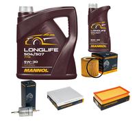 DENCKERMANN Controllo Set MANNOL LONGLIFE 5W-30 6L Per VW Polo 1.2 12V Seat