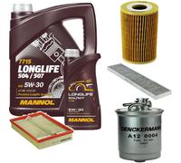 DENCKERMANN Controllo Set MANNOL LONGLIFE 5W-30 6L Per VW Sharan 1.9 TDI Seat