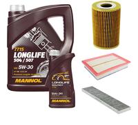 DENCKERMANN Controllo Set MANNOL LONGLIFE 5W-30 6L Per VW Sharan 1.9 TDI Seat