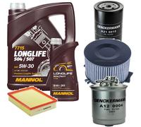 DENCKERMANN Controllo Set MANNOL LONGLIFE 5W-30 6L Per VW Transporter IV Bus