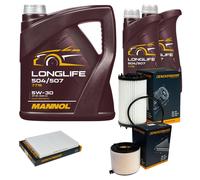 DENCKERMANN Controllo Set MANNOL LONGLIFE 5W-30 7L Per Audi A5 Cabriolet S5