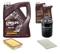 DENCKERMANN Controllo Set MANNOL LONGLIFE 5W-30 7L Per Audi A6 1.9 TDI