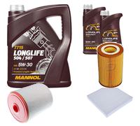 DENCKERMANN Controllo Set MANNOL LONGLIFE 5W-30 7L Per Audi A6 2.8 FSI