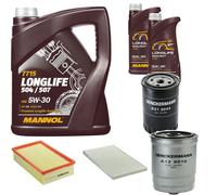 DENCKERMANN Controllo Set MANNOL LONGLIFE 5W-30 7L Per Audi A6 Avant 2.5 TDI