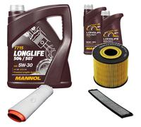 DENCKERMANN Controllo Set MANNOL LONGLIFE 5W-30 7L Per BMW 3er Touring 330d