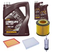 DENCKERMANN Controllo Set MANNOL LONGLIFE 5W-30 7L Per BMW 4 Cabriolet 435i