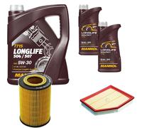 DENCKERMANN Controllo Set MANNOL LONGLIFE 5W-30 7L Per BMW 5 Serie 520i 525i