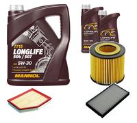DENCKERMANN Controllo Set MANNOL LONGLIFE 5W-30 7L Per BMW 5 Serie 523i 525i