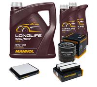 DENCKERMANN Controllo Set MANNOL LONGLIFE 5W-30 7L Per Chevrolet Aveo/Kalos