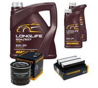 DENCKERMANN Controllo Set MANNOL LONGLIFE 5W-30 7L Per Chevrolet Aveo/Kalos
