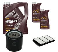 DENCKERMANN Controllo Set MANNOL LONGLIFE 5W-30 7L Per Chevrolet Nubira Kombi